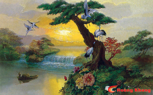 Tranh Núi - Nước - Phong Thuỷ